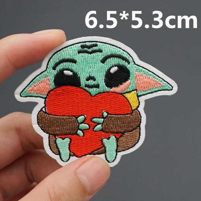 Star Wars 'Baby Yoda | Hugging Heart' Embroidered Patch