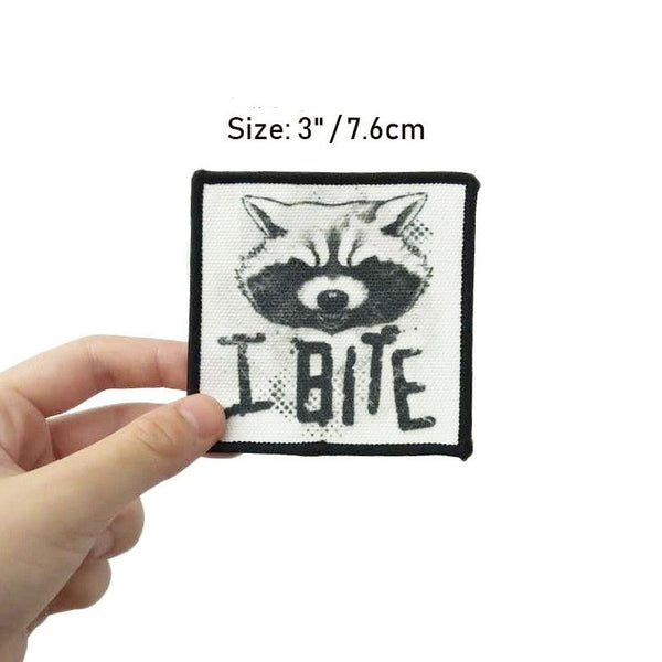 Guardians of the Galaxy 'Rocket Raccoon's Head | I Bite' Embroidered Patch