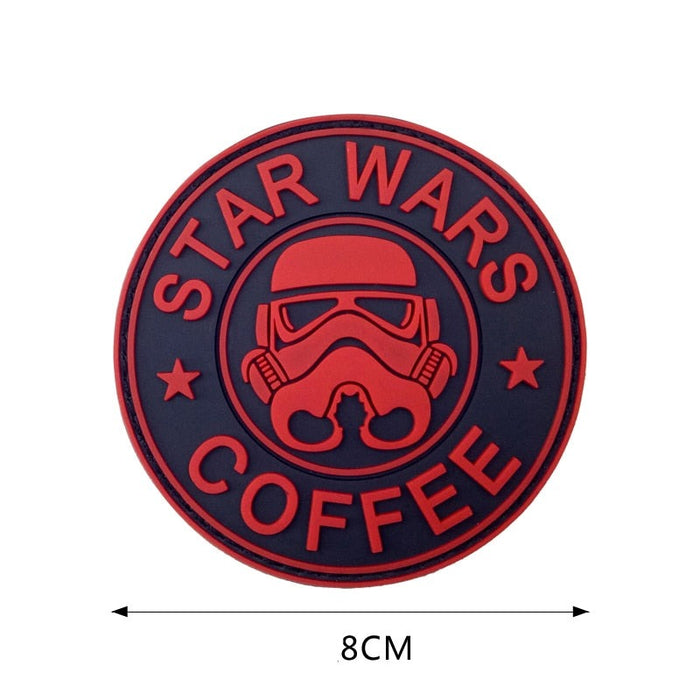 'Star Wars Coffee | Stormtrooper | 1.0' PVC Rubber Velcro Patch