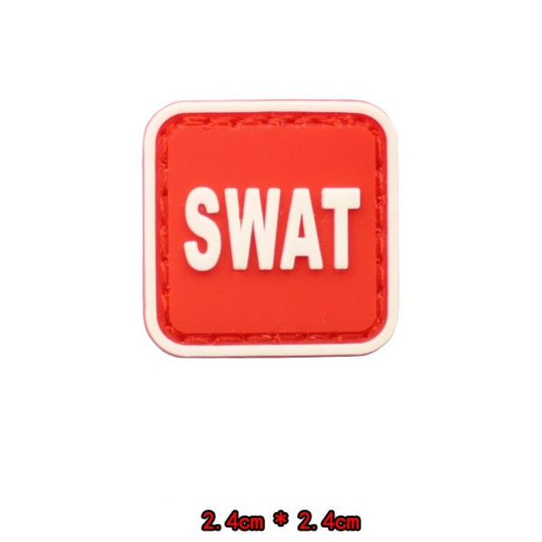 Military Tactical 'SWAT | Mini' PVC Rubber Velcro Patch