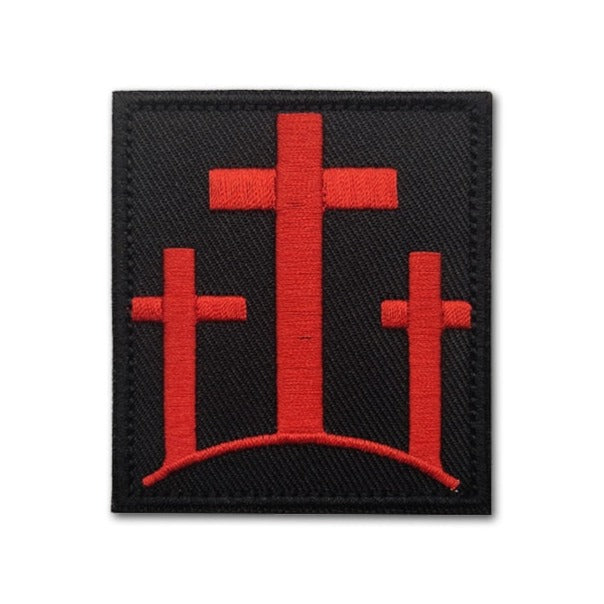 Three Crosses '1.0' Embroidered Velcro Patch