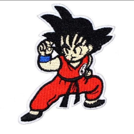 Dragon Ball Z 'Young Goku | Fighting' Embroidered Patch