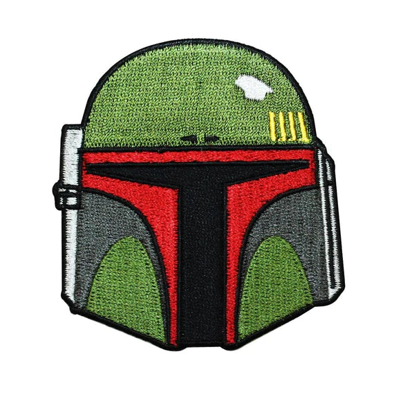Star Wars 3" 'Boba Fett Helmet' Embroidered Patch Set