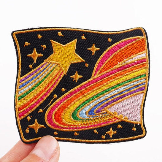 Space 'Shooting Star | Saturn' Embroidered Patch