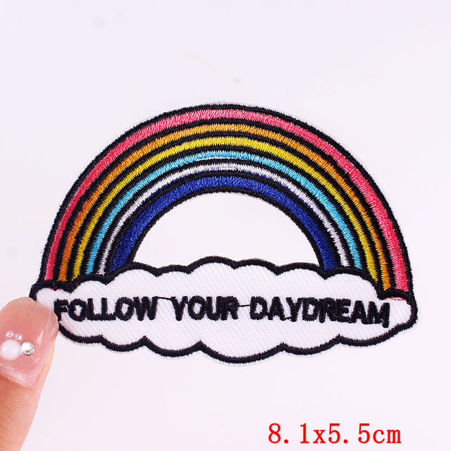 Rainbow 'Follow Your Daydream | 2.0' Embroidered Patch
