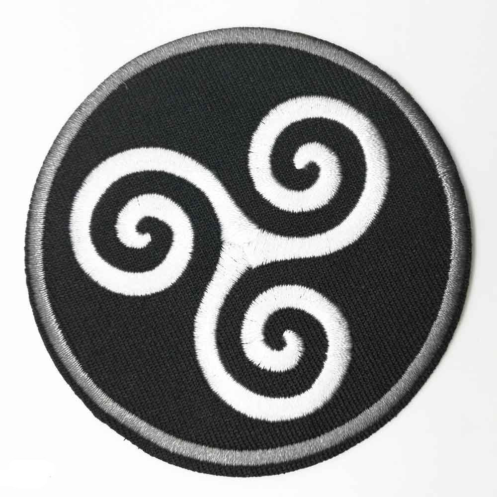Cool 'Triskele Spiral Symbol' Embroidered Patch