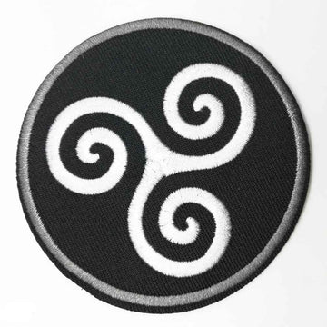 Cool 'Triskele Spiral Symbol' Embroidered Patch