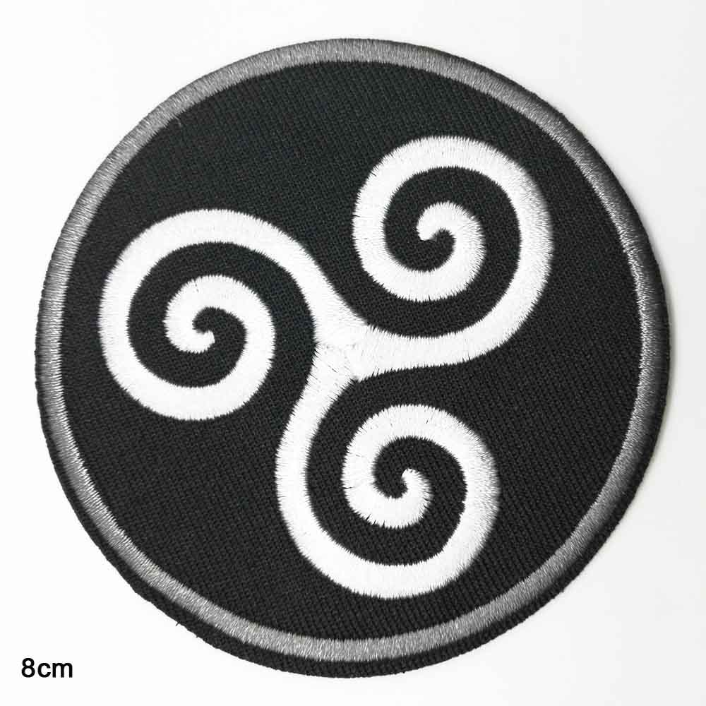 Cool 'Triskele Spiral Symbol' Embroidered Patch