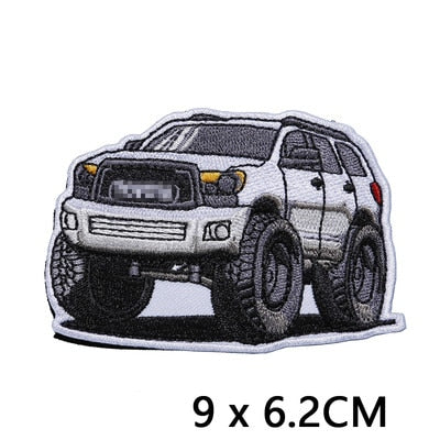 Off-Road Vehicles 'SUV Monster Truck' Embroidered Velcro Patch