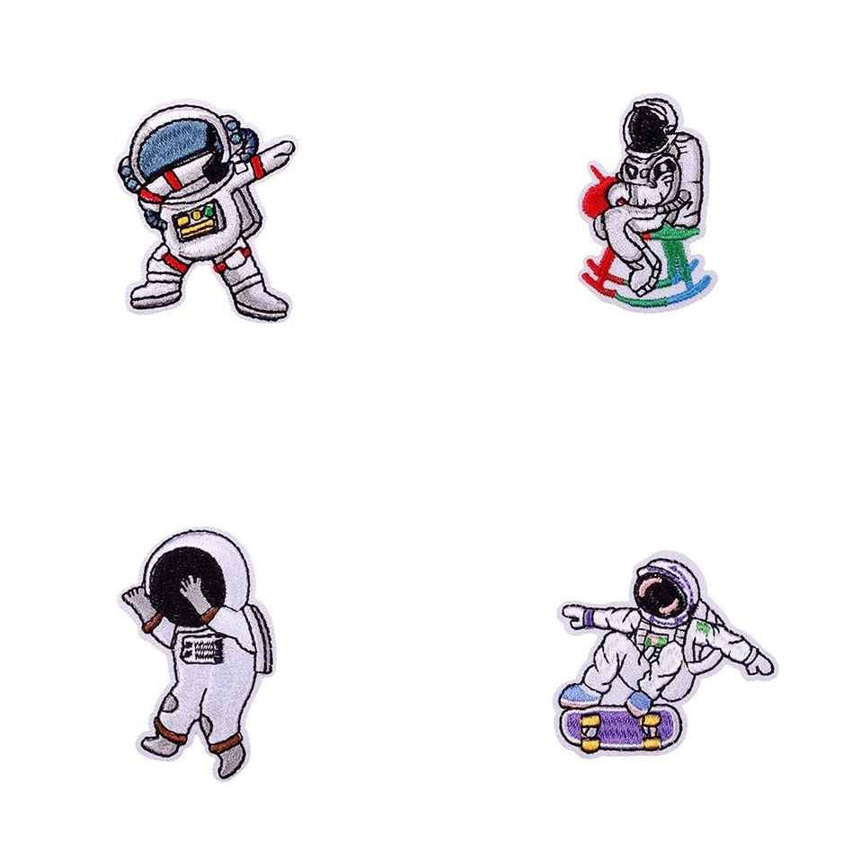 Space 'Astronauts' Embroidered Patch