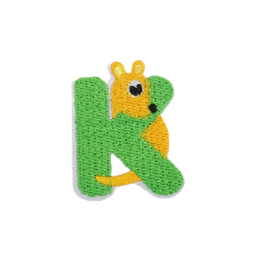 Cute Animal 'Letter K | Kangaroo' Embroidered Patch