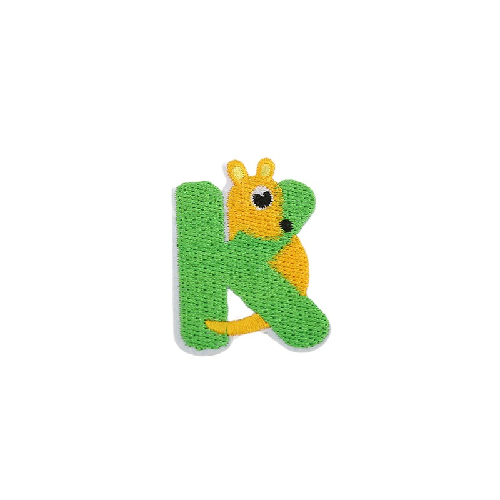 Cute Animal 'Letter K | Kangaroo' Embroidered Patch