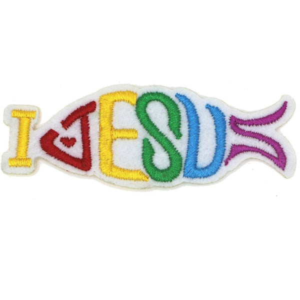 I Love Jesus Embroidered Patch