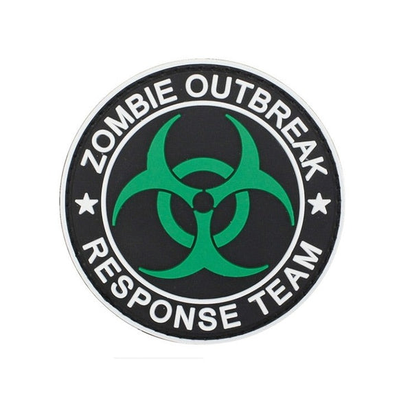 'Zombie Outbreak | Response Team | 1.0' PVC Rubber Velcro Patch