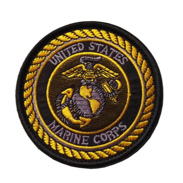 United States Marine Corps 'Eagle Anchor Globe Logo' Embroidered Velcro Patch