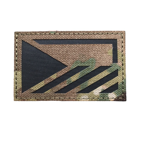 Military Tactical 'Czech Republic Flag | Stripes | Reflective' Embroidered Velcro Patch