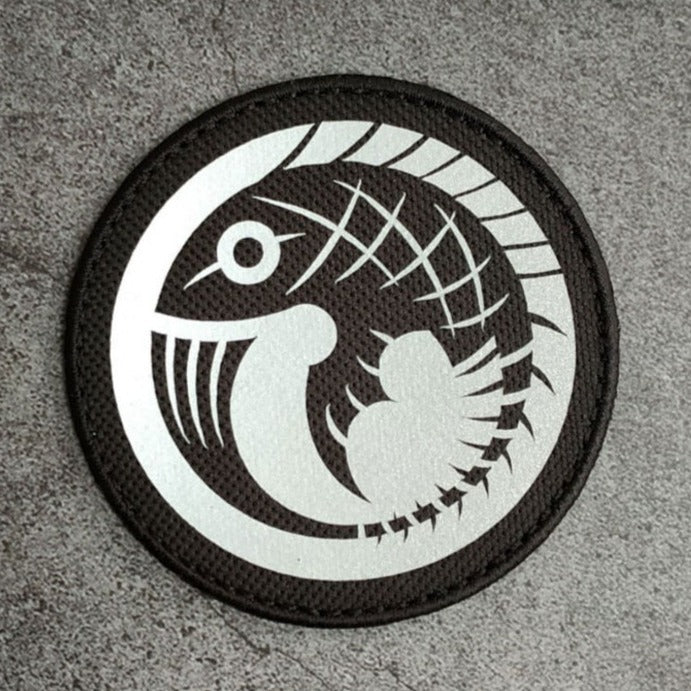 SCP Logo 'Red Herrings | Reflective | 1.0' Embroidered Velcro Patch