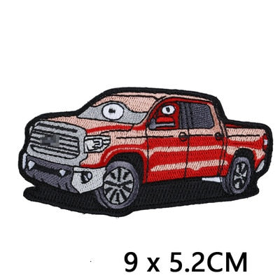 Off-Road Vehicles 'Pickup Truck' Embroidered Velcro Patch