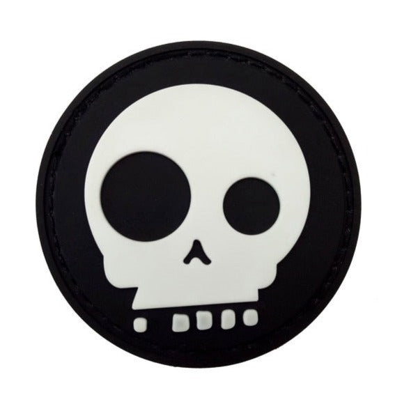 Skull 'Death Skull' PVC Rubber Velcro Patch