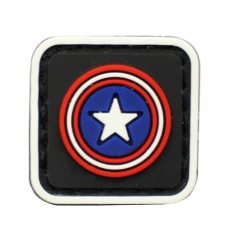 Captain America 'Shield | Mini' PVC Rubber Velcro Patch