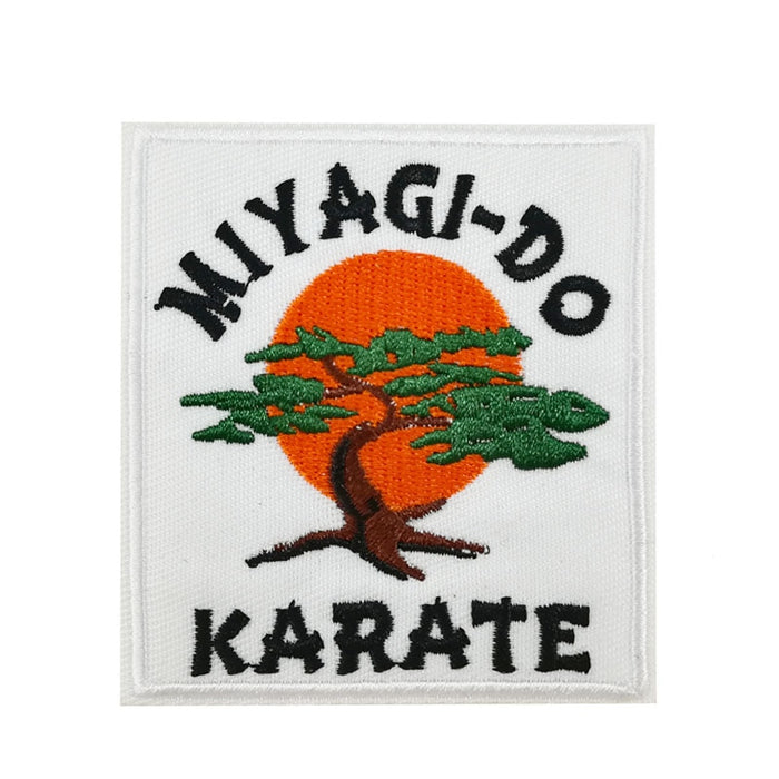 The Karate Kid 3" 'Miyagi-Do Karate | Logo' Embroidered Patch Set