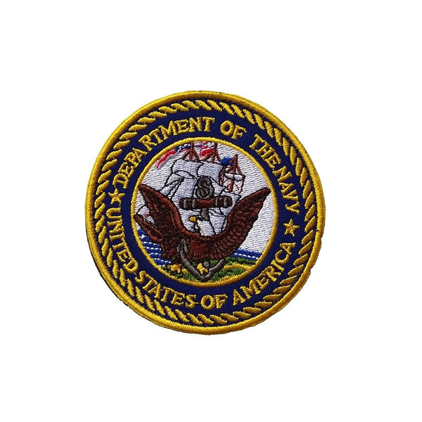 United States Department Of The Navy 'Seal' Embroidered Velcro Patch