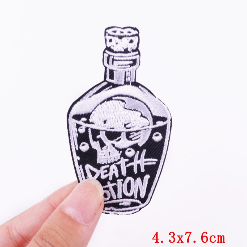 Skull 'Death Potion | Bottle' Embroidered Patch