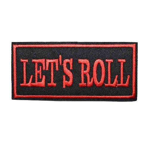 Cool 'Let's Roll' Embroidered Patch