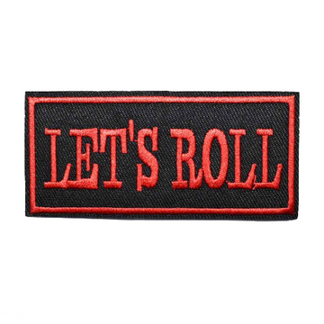 Cool 'Let's Roll' Embroidered Patch