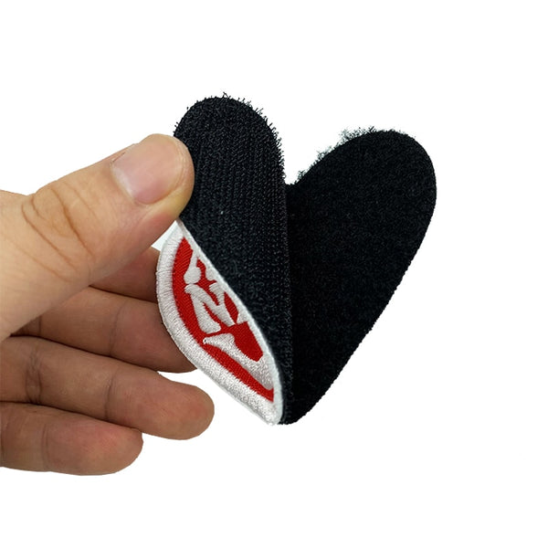 Heart Shaped 'All You Need Is Love' Embroidered Velcro Patch