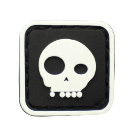 Skull 'Death Skull | Mini' PVC Rubber Velcro Patch