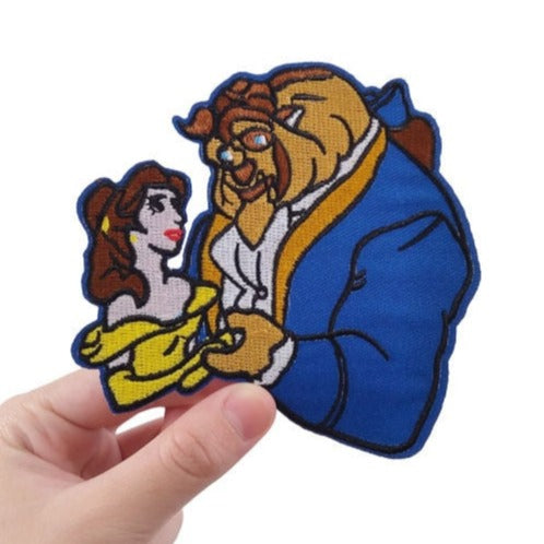 Disney Iron-On Patches Mrs Potts and Chip From Beauty And The Beast, NEW