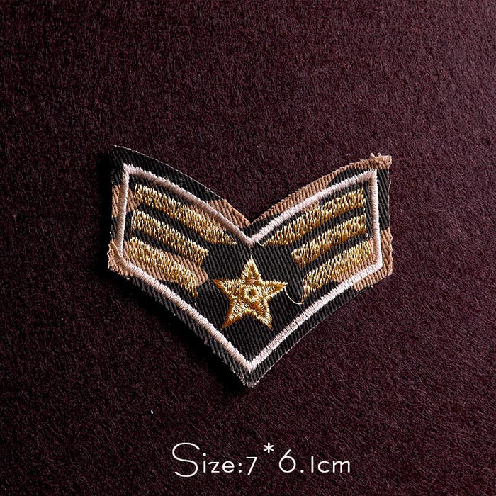Military Tactical 'Military Rank Insignia' Embroidered Patch