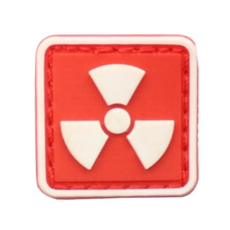 Cool 'Radioactive Logo | Mini' PVC Rubber Velcro Patch