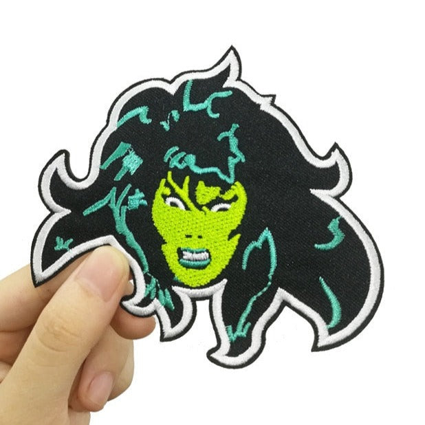 The Incredible Hulk 'She-Hulk | Face' Embroidered Patch