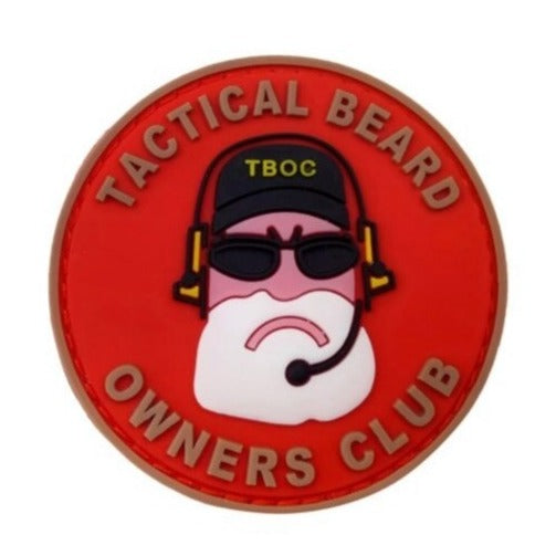 Military Tactical 'Tactical Beard Owners Club | Logo' PVC Rubber Velcro Patch