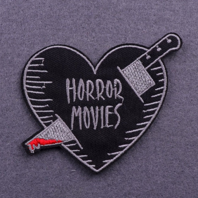 'Horror Movies | Stabbed Heart | 2.0' Embroidered Patch