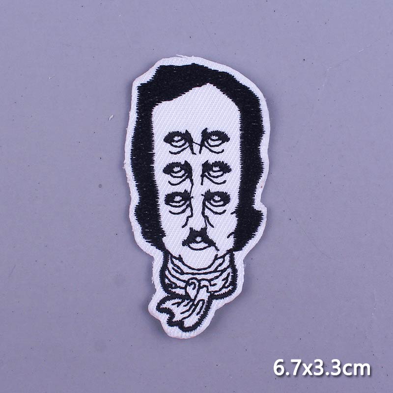 Cool 'Man Face | Six Eyes' Embroidered Patch
