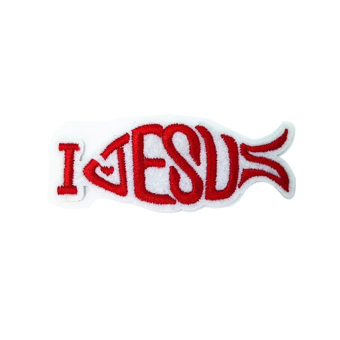 I Love Jesus Embroidered Patch