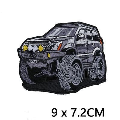 Off-Road Vehicles 'FJ Cruiser | Monster Truck' Embroidered Velcro Patch