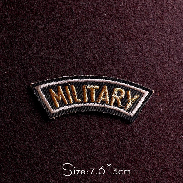 Military Tactical 'Military Letters' Embroidered Patch