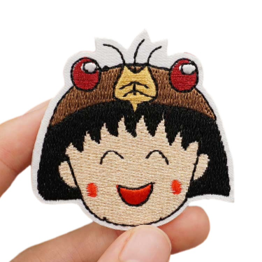 Chibi Maruko-chan 'Momoko Sakura | Happy' Embroidered Patch