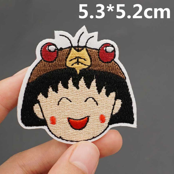 Chibi Maruko-chan 'Momoko Sakura | Happy' Embroidered Patch