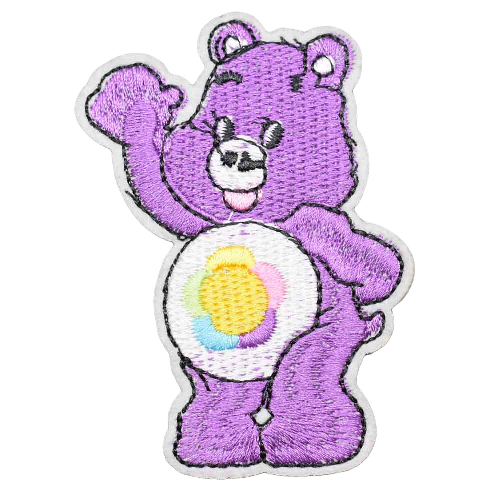 Harmony Bear 'Rainbow Flower | Waving' Embroidered Patch