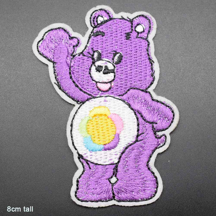 Harmony Bear 'Rainbow Flower | Waving' Embroidered Patch