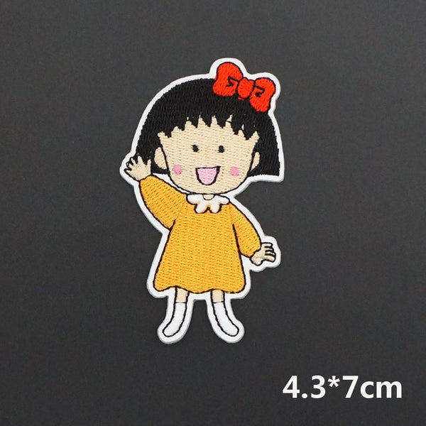 Chibi Maruko-chan 'Momoko Sakura | Waving' Embroidered Patch