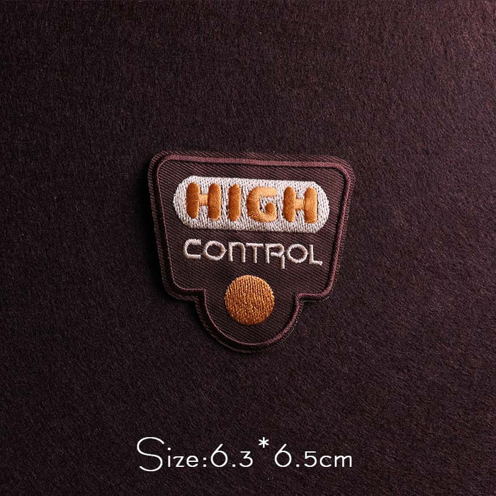 Military Tactical 'High Control | Button | 1.0' Embroidered Patch