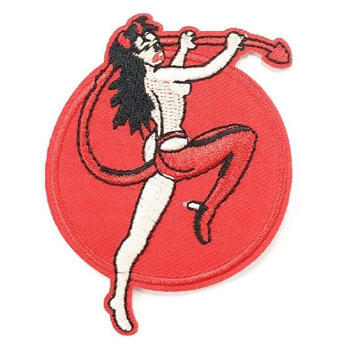 Halloween 'Sexy Devil Girl' Embroidered Patch