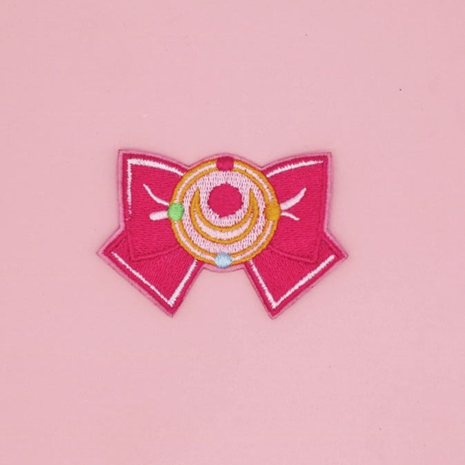 Sailor Moon 'Transformation Brooch | Pink Bow' Embroidered Patch
