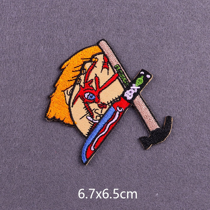Child's Play 'Chucky | Voodoo Knife And Hammer' Embroidered Patch